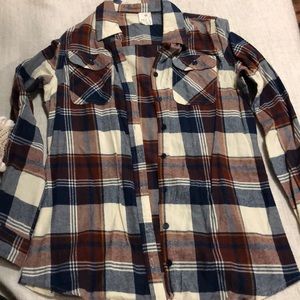 button up flannel shirt